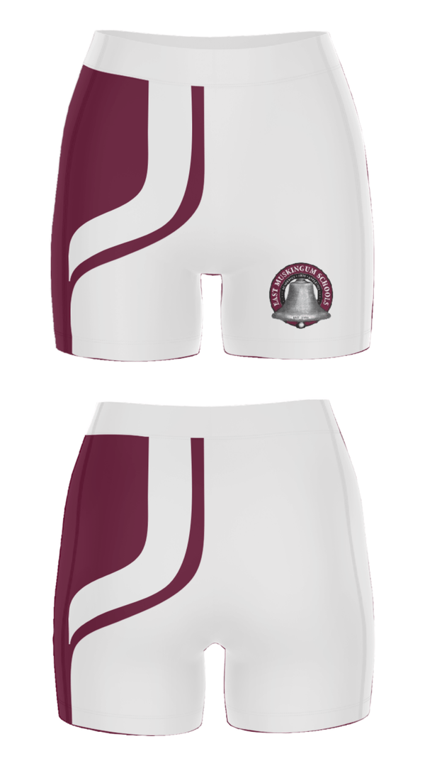 Women's Compression Shorts, Perry Elementary School, Spirit Store, Teamtime, Team time, sublimation, custom sports apparel, team uniforms, spirit wear, spiritwear, sports uniforms, custom shirts, team store, custom team store, fundraiser sports, apparel fundraiser