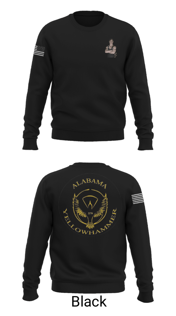 Crew Neck Sweatshirt, Alabama Yellowhammer Camp579, , Teamtime, Team time, sublimation, custom sports apparel, team uniforms, spirit wear, spiritwear, sports uniforms, custom shirts, team store, custom team store, fundraiser sports, apparel fundraiser