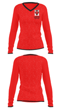 Calhoun County High School Wrestling 34908417 Women's Long Sleeve V-neck Shirt - 34