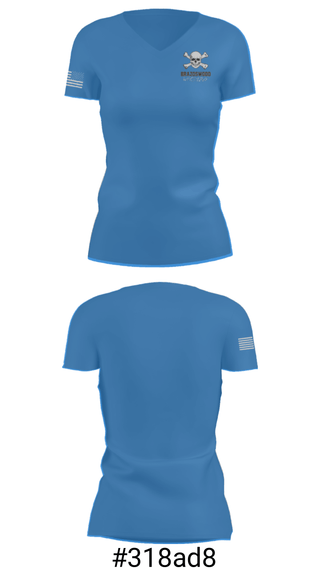 Women's Short Sleeve Vneck Shirt, Brazoswood High School Wrestling, Wrestling, Teamtime, Team time, sublimation, custom sports apparel, team uniforms, spirit wear, spiritwear, sports uniforms, custom shirts, team store, custom team store, fundraiser sports, apparel fundraiser
