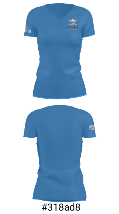 Brazoswood High School Wrestling 5803836 Women's Short Sleeve V-neck Shirt - 21