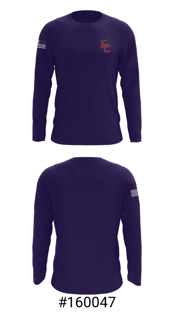 Long Sleeve Performance Shirt, Edmonson County Wildcats, Men's Basketball, Teamtime, Team time, sublimation, custom sports apparel, team uniforms, spirit wear, spiritwear, sports uniforms, custom shirts, team store, custom team store, fundraiser sports, apparel fundraiser
