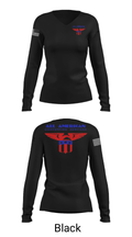 All American Convention Service 91940813 Women's Long Sleeve V-neck Shirt - 13