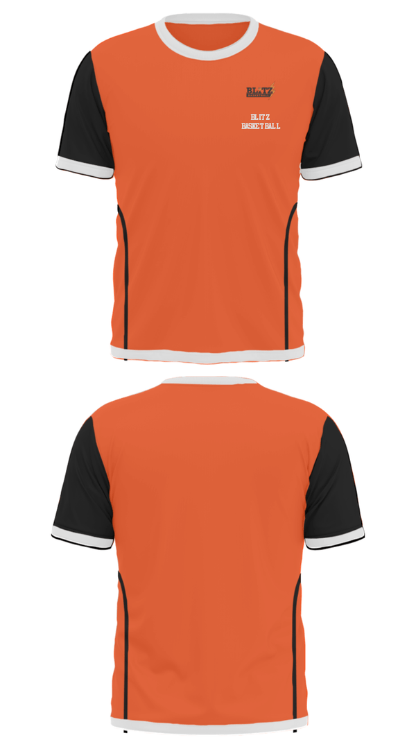 Short Sleeve Performance Shirt, Blitz Basketball, Men's Basketball, Teamtime, Team time, sublimation, custom sports apparel, team uniforms, spirit wear, spiritwear, sports uniforms, custom shirts, team store, custom team store, fundraiser sports, apparel fundraiser