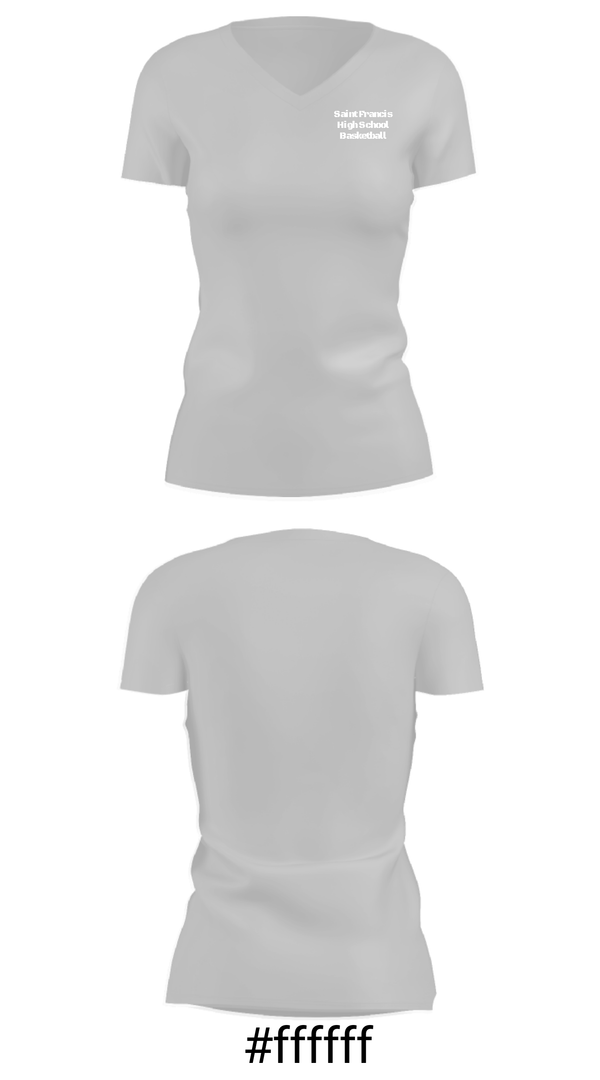 Women's Short Sleeve Vneck Shirt, Saint Francis High School Basketball, Men's Basketball, Teamtime, Team time, sublimation, custom sports apparel, team uniforms, spirit wear, spiritwear, sports uniforms, custom shirts, team store, custom team store, fundraiser sports, apparel fundraiser
