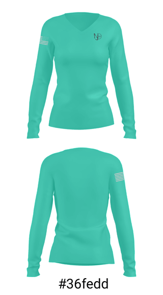 Women's Long Sleeve Vneck Shirt, NJ Squash Club, Tennis, Teamtime, Team time, sublimation, custom sports apparel, team uniforms, spirit wear, spiritwear, sports uniforms, custom shirts, team store, custom team store, fundraiser sports, apparel fundraiser