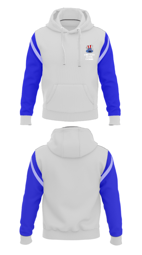 Hoodie, Quincy High School Swimming, Swimming, Teamtime, Team time, sublimation, custom sports apparel, team uniforms, spirit wear, spiritwear, sports uniforms, custom shirts, team store, custom team store, fundraiser sports, apparel fundraiser