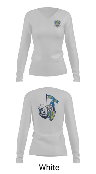 Women's Long Sleeve Vneck Shirt, Castle Rock Elementary, Spirit Store, Teamtime, Team time, sublimation, custom sports apparel, team uniforms, spirit wear, spiritwear, sports uniforms, custom shirts, team store, custom team store, fundraiser sports, apparel fundraiser