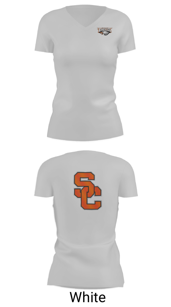 Women's Short Sleeve Vneck Shirt, South Charleston High School Wrestling, Wrestling, Teamtime, Team time, sublimation, custom sports apparel, team uniforms, spirit wear, spiritwear, sports uniforms, custom shirts, team store, custom team store, fundraiser sports, apparel fundraiser