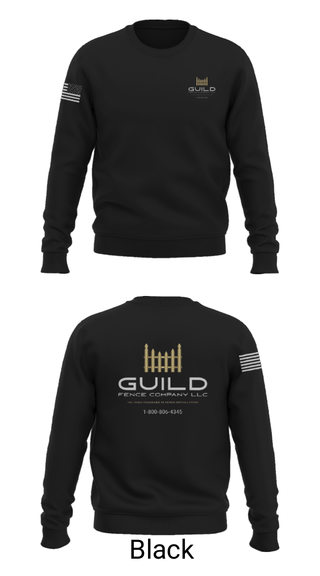 Crew Neck Sweatshirt, Guild fence company LLC, , Teamtime, Team time, sublimation, custom sports apparel, team uniforms, spirit wear, spiritwear, sports uniforms, custom shirts, team store, custom team store, fundraiser sports, apparel fundraiser