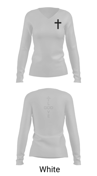 Women's Long Sleeve Vneck Shirt, Believers, Men's Basketball, Teamtime, Team time, sublimation, custom sports apparel, team uniforms, spirit wear, spiritwear, sports uniforms, custom shirts, team store, custom team store, fundraiser sports, apparel fundraiser
