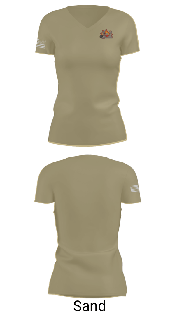 Women's Short Sleeve Vneck Shirt, 3rd Platoon, Army, Teamtime, Team time, sublimation, custom sports apparel, team uniforms, spirit wear, spiritwear, sports uniforms, custom shirts, team store, custom team store, fundraiser sports, apparel fundraiser