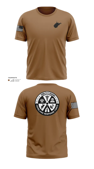 Region 3 Homeland Response Force 34212172 Short Sleeve Performance Shirt - 40