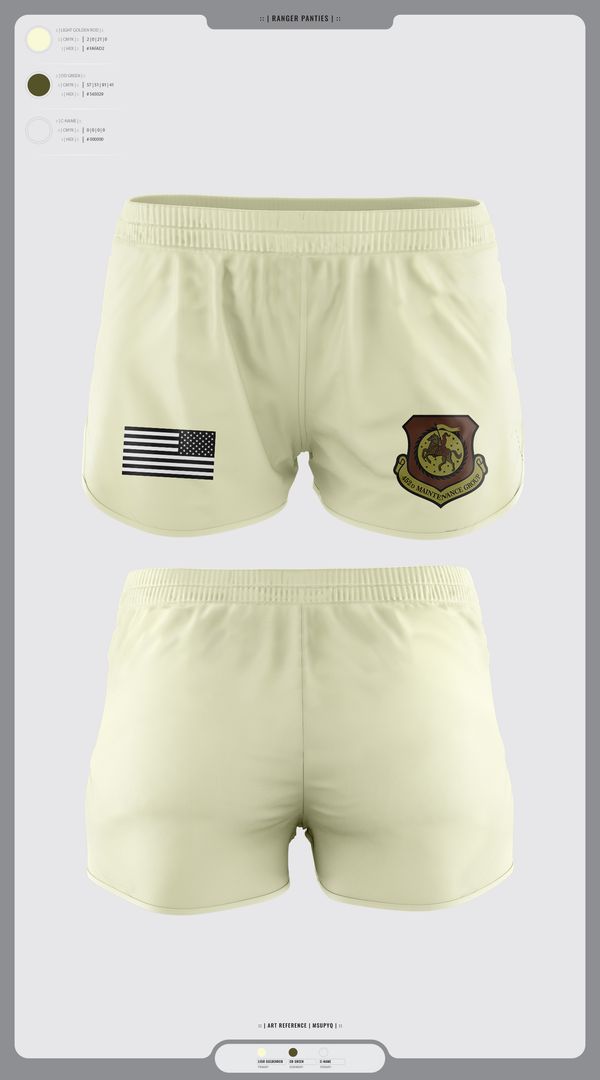 Ranger Panties, 452nd MXG, Air Force, Teamtime, Team time, sublimation, custom sports apparel, team uniforms, spirit wear, spiritwear, sports uniforms, custom shirts, team store, custom team store, fundraiser sports, apparel fundraiser