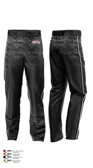 Baseball Pants, Port City Pirates, Baseball, Teamtime, Team time, sublimation, custom sports apparel, team uniforms, spirit wear, spiritwear, sports uniforms, custom shirts, team store, custom team store, fundraiser sports, apparel fundraiser