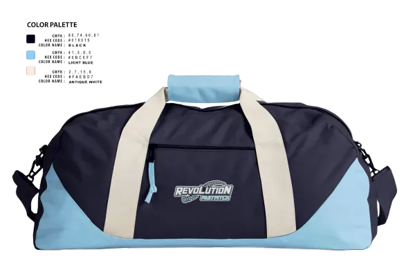 Duffle Bag, Northampton Revolution, Softball, Teamtime, Team time, sublimation, custom sports apparel, team uniforms, spirit wear, spiritwear, sports uniforms, custom shirts, team store, custom team store, fundraiser sports, apparel fundraiser