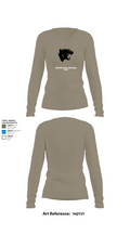 Edmeston Central High School Cheer 72476003 Women's Long Sleeve V-neck Shirt - 28