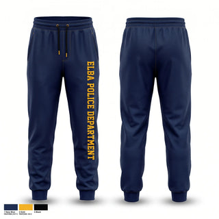 Sweatpants, Elba Police Department, Police, Teamtime, Team time, sublimation, custom sports apparel, team uniforms, spirit wear, spiritwear, sports uniforms, custom shirts, team store, custom team store, fundraiser sports, apparel fundraiser