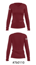 St Lawrence Catholic School 93175141 Women's Long Sleeve V-neck Shirt - 20