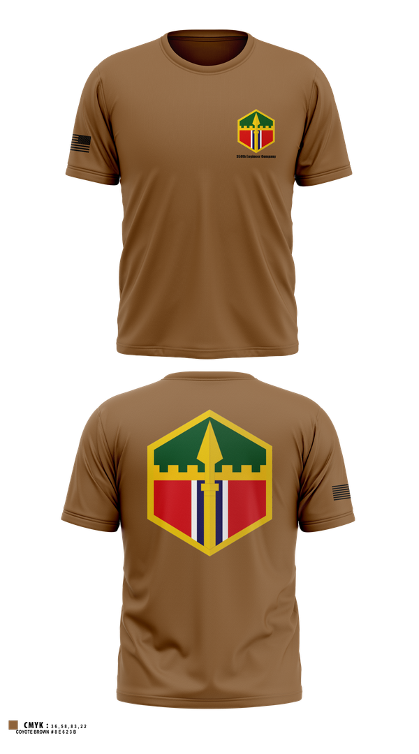 Old School Cotton Feel Shirt, 350th engineer company, , Teamtime, Team time, sublimation, custom sports apparel, team uniforms, spirit wear, spiritwear, sports uniforms, custom shirts, team store, custom team store, fundraiser sports, apparel fundraiser