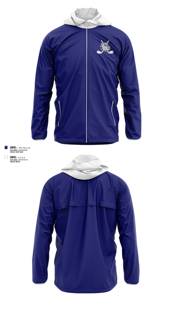 Windbreaker, Rockland High School Golf, Golf, Teamtime, Team time, sublimation, custom sports apparel, team uniforms, spirit wear, spiritwear, sports uniforms, custom shirts, team store, custom team store, fundraiser sports, apparel fundraiser