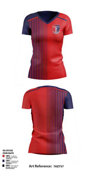 Womens Short Sleeve Vneck Shirt, Pleasant Hill Martinez Soccer Association, Spirit Store, Teamtime, Team time, sublimation, custom sports apparel, team uniforms, spirit wear, spiritwear, sports uniforms, custom shirts, team store, custom team store, fundraiser sports, apparel fundraiser