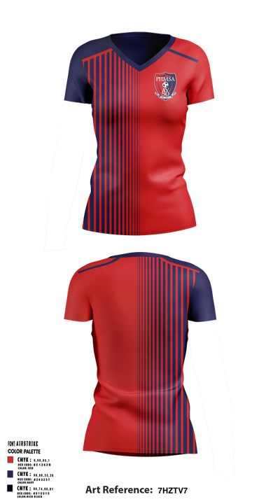 Pleasant Hill Martinez Soccer Association 68126341 Women's Short Sleeve V-neck Shirt - 1