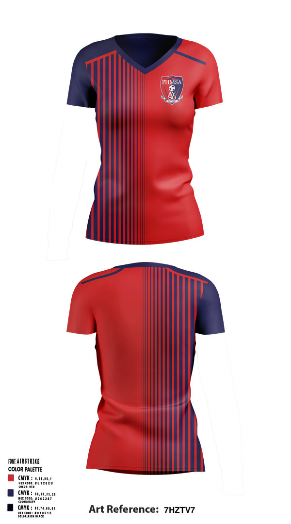 Womens Short Sleeve Vneck Shirt, Pleasant Hill Martinez Soccer Association, Spirit Store, Teamtime, Team time, sublimation, custom sports apparel, team uniforms, spirit wear, spiritwear, sports uniforms, custom shirts, team store, custom team store, fundraiser sports, apparel fundraiser
