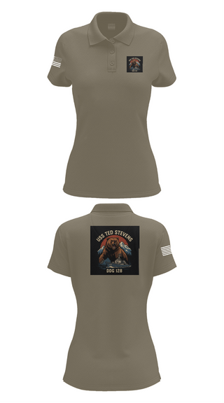 Womens Short Sleeve Performance Polo, TED STEVENS, , Teamtime, Team time, sublimation, custom sports apparel, team uniforms, spirit wear, spiritwear, sports uniforms, custom shirts, team store, custom team store, fundraiser sports, apparel fundraiser