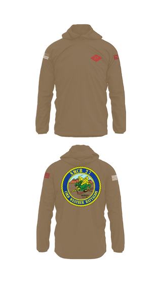 Windbreaker, NMCB  27, Navy, Teamtime, Team time, sublimation, custom sports apparel, team uniforms, spirit wear, spiritwear, sports uniforms, custom shirts, team store, custom team store, fundraiser sports, apparel fundraiser