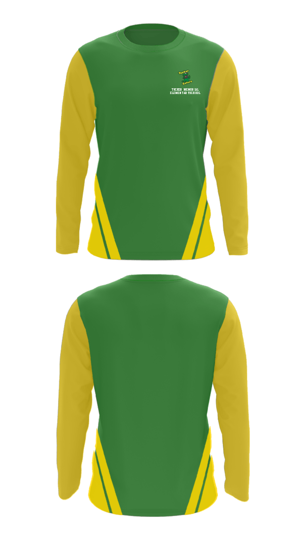 Long Sleeve Performance Shirt, Tucker Memorial Elementary School, Spirit Store, Teamtime, Team time, sublimation, custom sports apparel, team uniforms, spirit wear, spiritwear, sports uniforms, custom shirts, team store, custom team store, fundraiser sports, apparel fundraiser