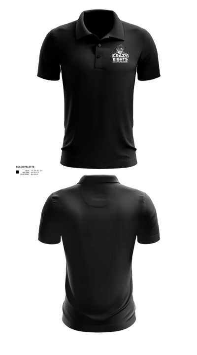 Crazy Eights Grappling Club 23765529 Short Sleeve Performance Polo - 10