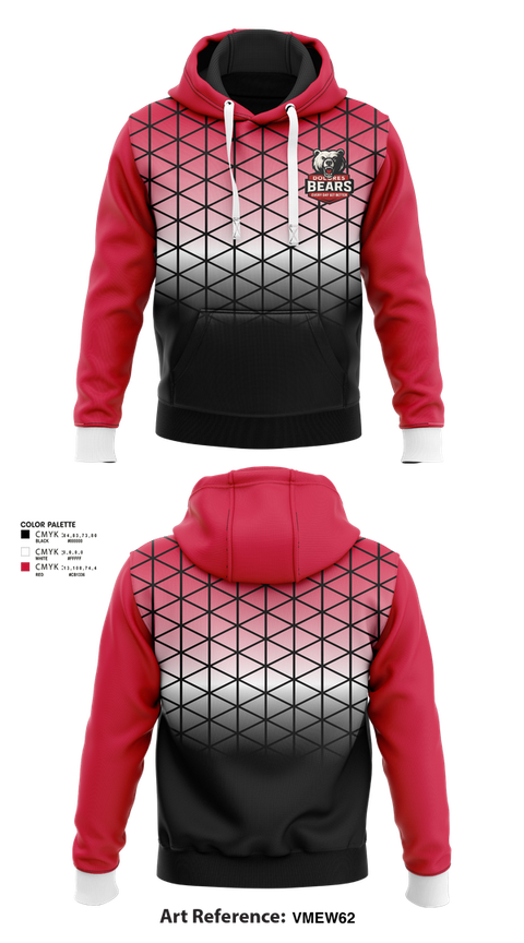 Hoodie, Dolores Bears, Men's Basketball, Teamtime, Team time, sublimation, custom sports apparel, team uniforms, spirit wear, spiritwear, sports uniforms, custom shirts, team store, custom team store, fundraiser sports, apparel fundraiser