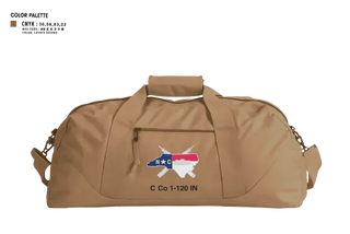 Duffle Bag, C. Co. 1-120 3rd PLT, Army, Teamtime, Team time, sublimation, custom sports apparel, team uniforms, spirit wear, spiritwear, sports uniforms, custom shirts, team store, custom team store, fundraiser sports, apparel fundraiser