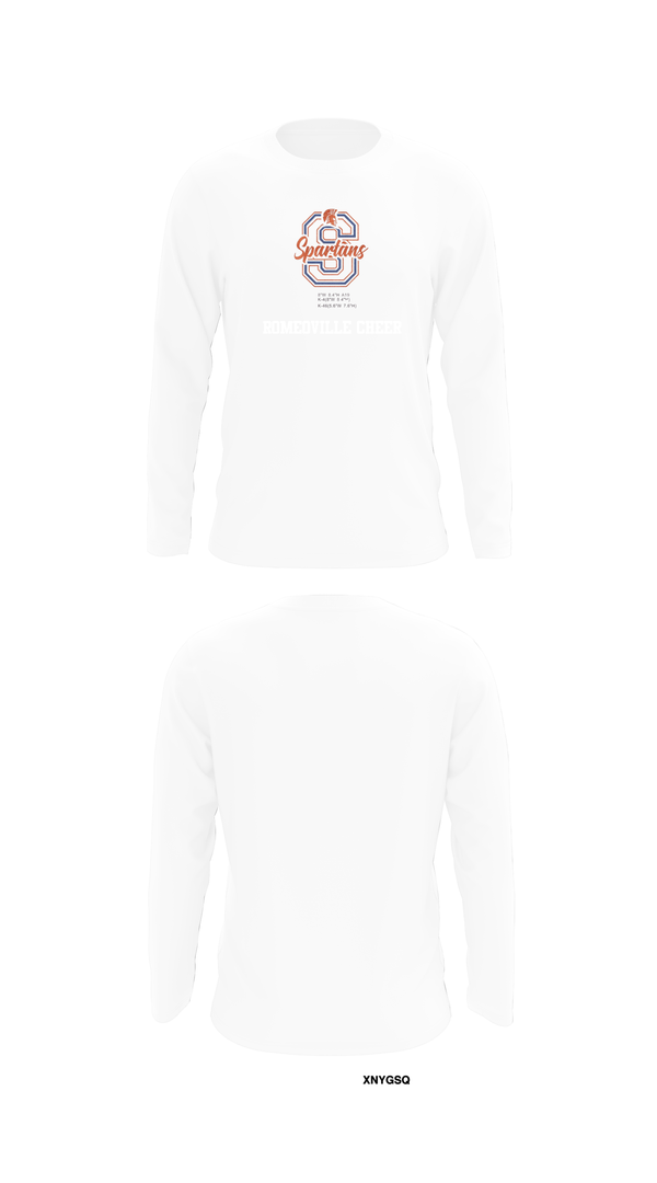 Long Sleeve Performance Shirt, Romeoville Cheer, Cheer, Teamtime, Team time, sublimation, custom sports apparel, team uniforms, spirit wear, spiritwear, sports uniforms, custom shirts, team store, custom team store, fundraiser sports, apparel fundraiser