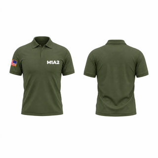 Short Sleeve Performance Polo, M1A2, Army, Teamtime, Team time, sublimation, custom sports apparel, team uniforms, spirit wear, spiritwear, sports uniforms, custom shirts, team store, custom team store, fundraiser sports, apparel fundraiser