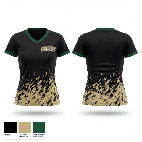 Womens Short Sleeve Vneck Shirt, Galena Forest, Baseball, Teamtime, Team time, sublimation, custom sports apparel, team uniforms, spirit wear, spiritwear, sports uniforms, custom shirts, team store, custom team store, fundraiser sports, apparel fundraiser