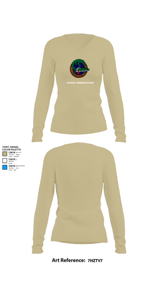 Womens Long Sleeve Vneck Shirt, 2d Assault Amphibian Battalion, , Teamtime, Team time, sublimation, custom sports apparel, team uniforms, spirit wear, spiritwear, sports uniforms, custom shirts, team store, custom team store, fundraiser sports, apparel fundraiser
