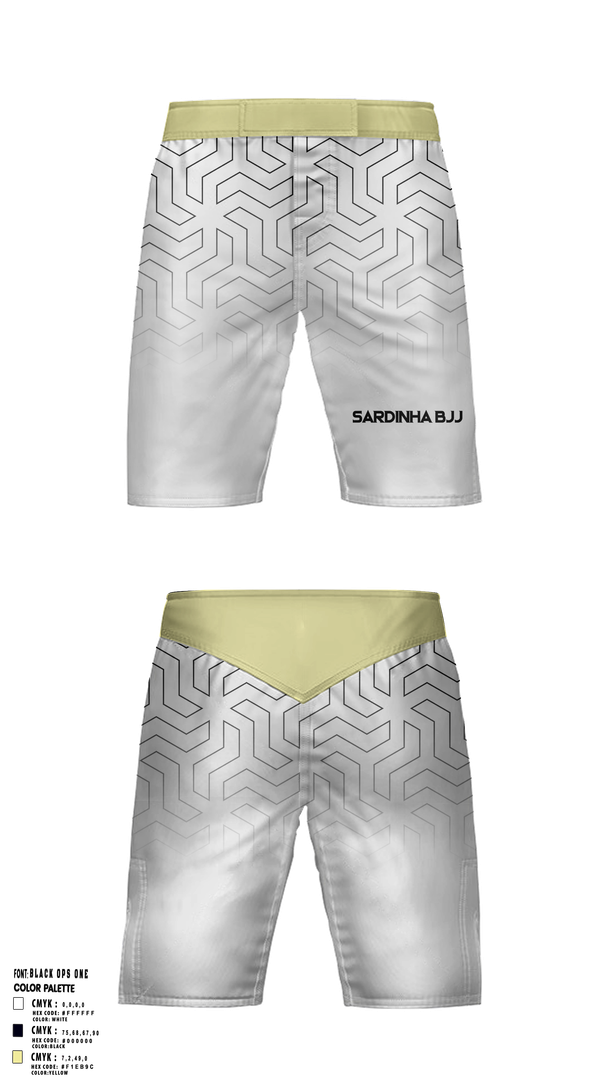 Fight Shorts, SardinhaBJJ, , Teamtime, Team time, sublimation, custom sports apparel, team uniforms, spirit wear, spiritwear, sports uniforms, custom shirts, team store, custom team store, fundraiser sports, apparel fundraiser