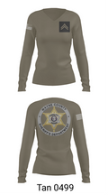 Wayne County Sheriff’s Department 8145507 Women's Long Sleeve V-neck Shirt - 73