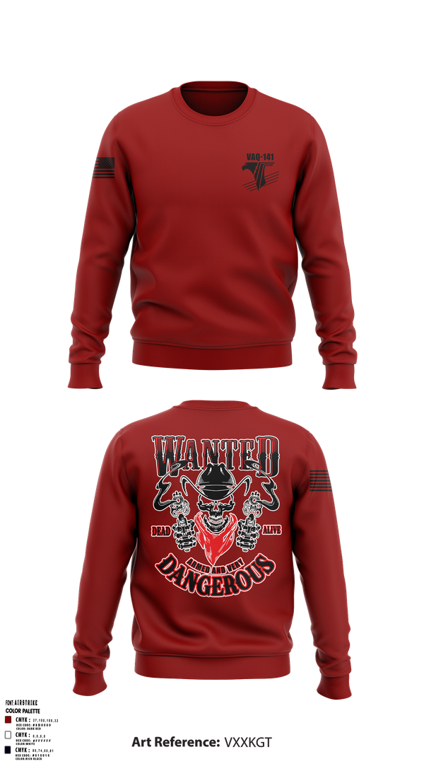 Crew Neck Sweatshirt, Vaq-141, , Teamtime, Team time, sublimation, custom sports apparel, team uniforms, spirit wear, spiritwear, sports uniforms, custom shirts, team store, custom team store, fundraiser sports, apparel fundraiser