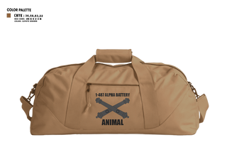 Duffle Bag, 1-487 Alpha Battery Field Artillery, National Guard, Teamtime, Team time, sublimation, custom sports apparel, team uniforms, spirit wear, spiritwear, sports uniforms, custom shirts, team store, custom team store, fundraiser sports, apparel fundraiser