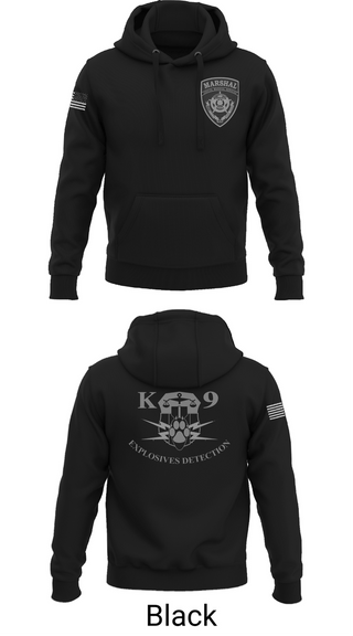Hoodie, Judicial Marshal Explosive Detection, Police, Teamtime, Team time, sublimation, custom sports apparel, team uniforms, spirit wear, spiritwear, sports uniforms, custom shirts, team store, custom team store, fundraiser sports, apparel fundraiser