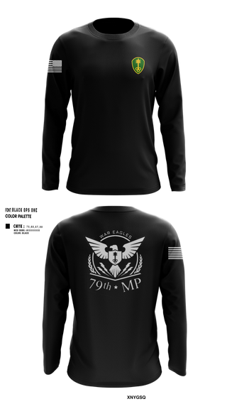 Long Sleeve Performance Shirt, 79th MP Co, Army, Teamtime, Team time, sublimation, custom sports apparel, team uniforms, spirit wear, spiritwear, sports uniforms, custom shirts, team store, custom team store, fundraiser sports, apparel fundraiser