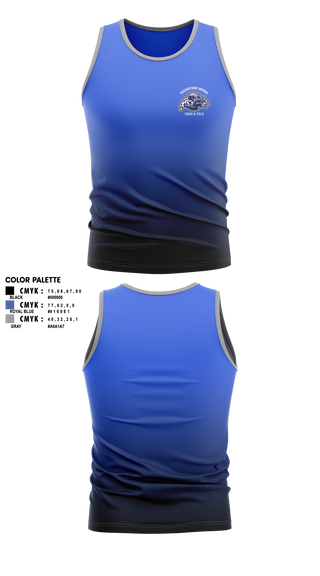 Tank Top, Pasquotank County Panthers, Track & Field, Teamtime, Team time, sublimation, custom sports apparel, team uniforms, spirit wear, spiritwear, sports uniforms, custom shirts, team store, custom team store, fundraiser sports, apparel fundraiser