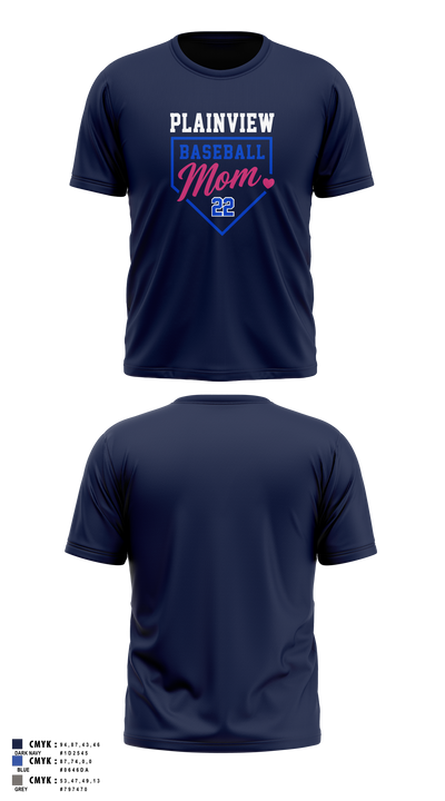 Plainview Hawks Short Sleeve Performance Shirt - 43