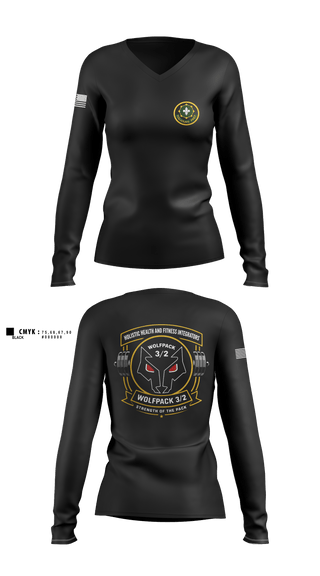 Womens Long Sleeve Vneck Shirt, Mattsalinas2, Army, Teamtime, Team time, sublimation, custom sports apparel, team uniforms, spirit wear, spiritwear, sports uniforms, custom shirts, team store, custom team store, fundraiser sports, apparel fundraiser