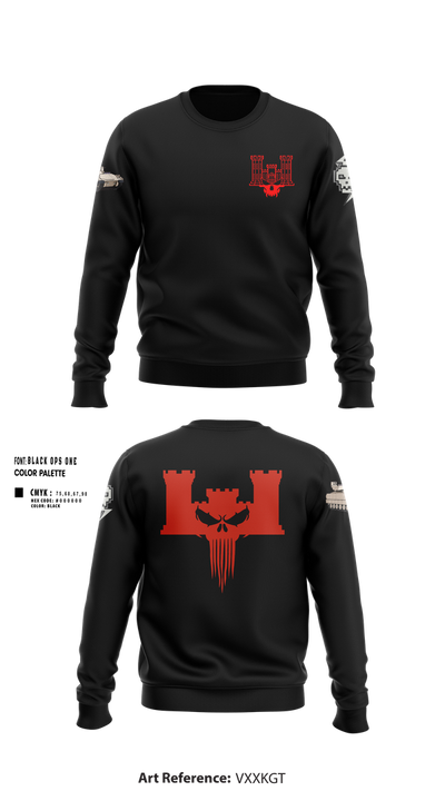B co 334th BEB 63432042 Crew Neck Sweatshirt - 101