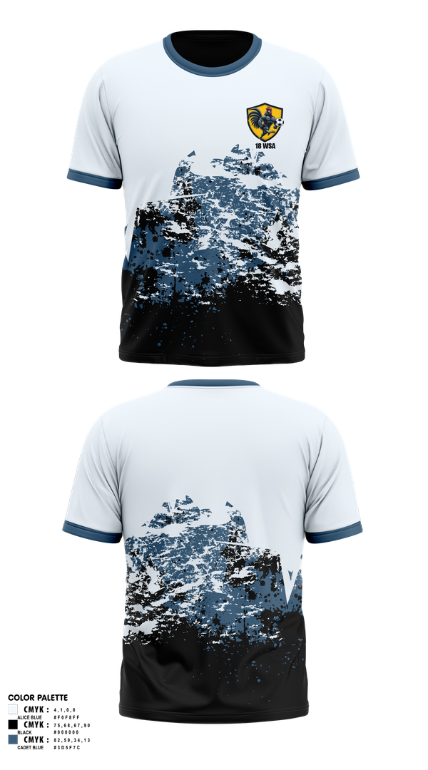 Short Sleeve Performance Shirt, 18 WSA, Men's Soccer, Teamtime, Team time, sublimation, custom sports apparel, team uniforms, spirit wear, spiritwear, sports uniforms, custom shirts, team store, custom team store, fundraiser sports, apparel fundraiser