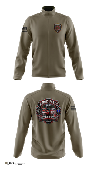 Fleece Jacket, Lyons falls fire, Fire Department, Teamtime, Team time, sublimation, custom sports apparel, team uniforms, spirit wear, spiritwear, sports uniforms, custom shirts, team store, custom team store, fundraiser sports, apparel fundraiser